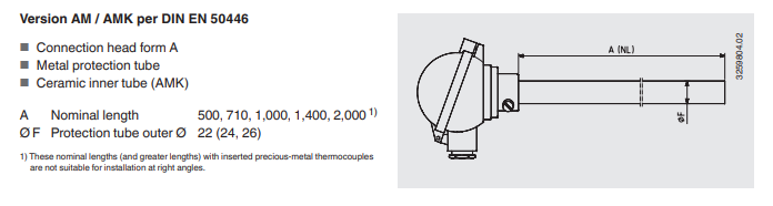 Termoelementti korkeille lämpötiloille mitat4