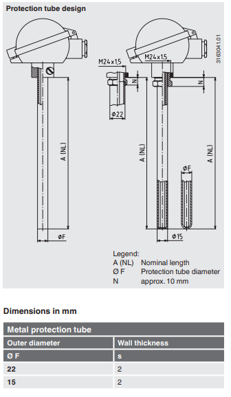 Termoelementti poistokaasun lämpötilamittaukseen datasivu2