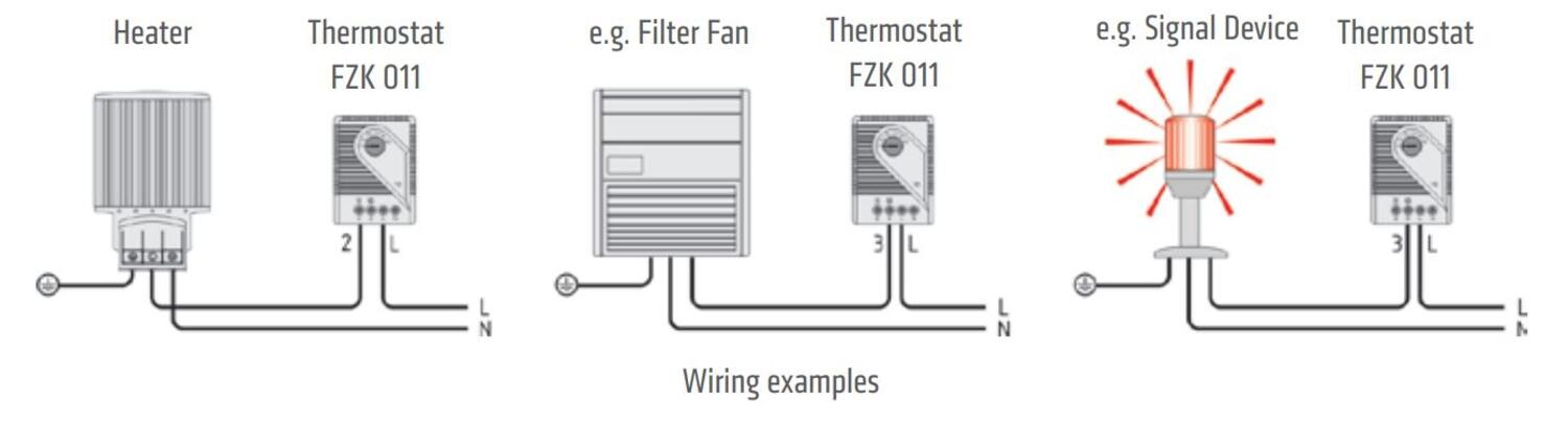 Termostaatti FZK tekninen kuva