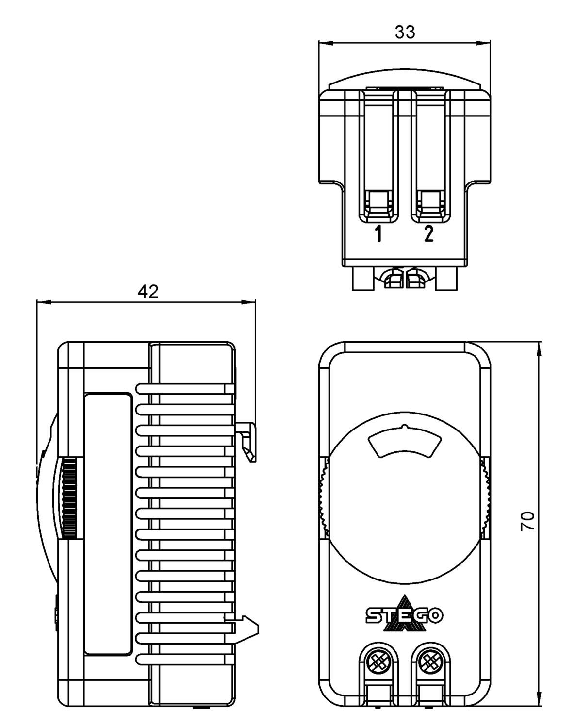 Termostaatti STO 011 lämmityksen ohjaukseen