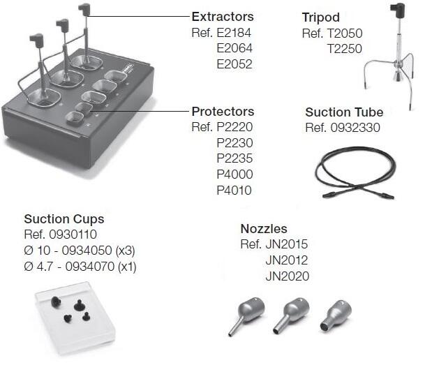 TESE-2B kuumailma-asema tarvikkeet