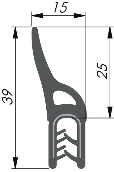 Tiivistenauha 1-4 PVC