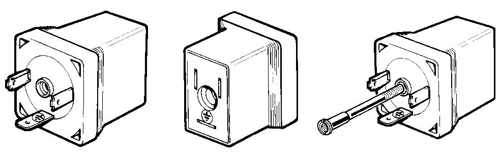 Transition from thin coil to wide contact