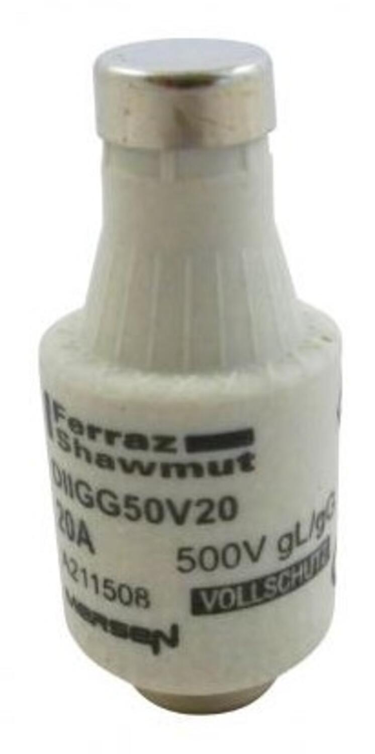 Tulppasulake DII gG 500 V 20 A