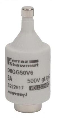 Tulppasulake DII gG 500 V 6 A