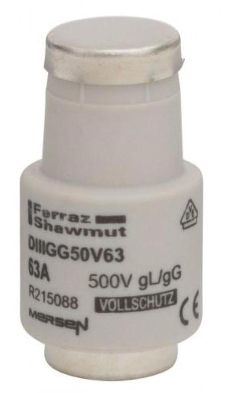 Tulppasulake DII gG 500 V 63 A