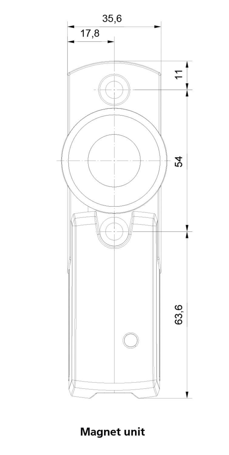 Turvamagneettilukko tekninen kuva