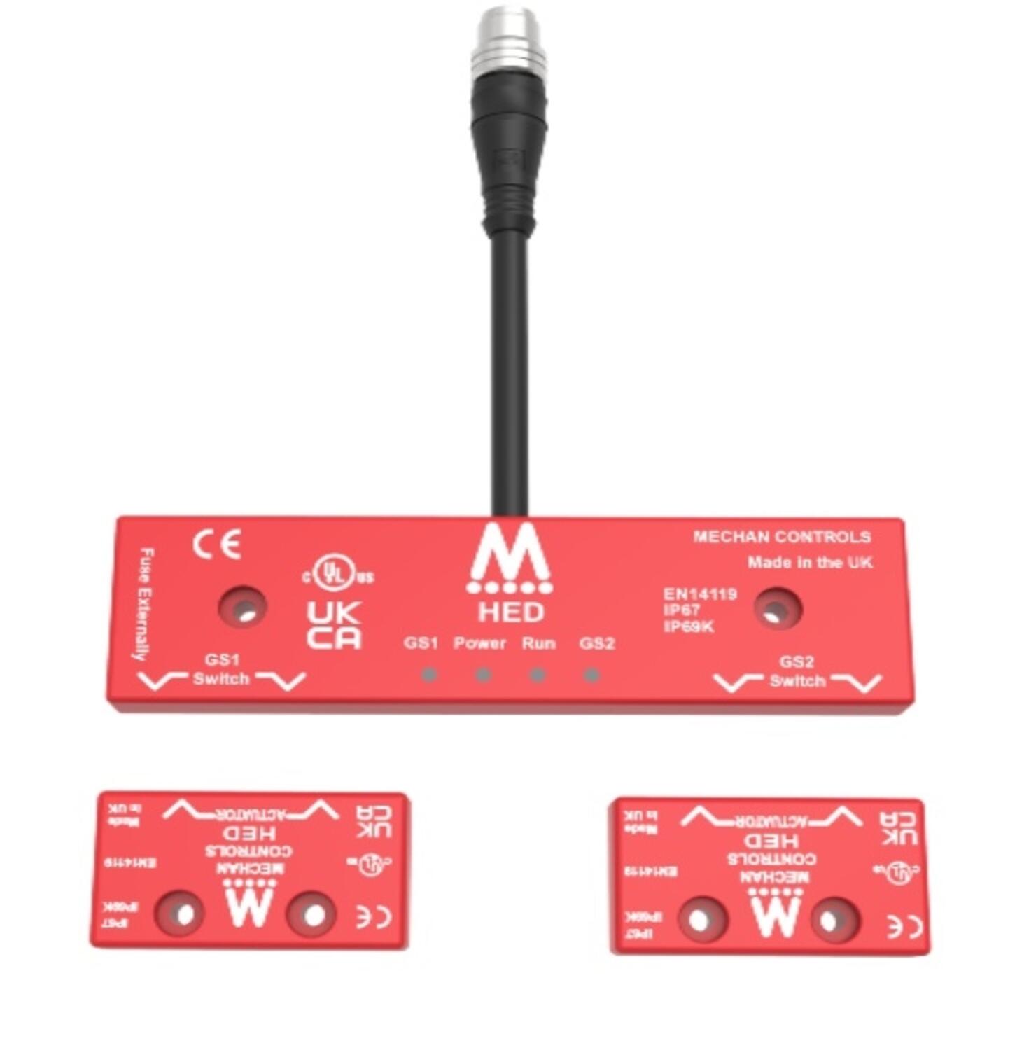 Turvarajakytkin, elektroninen 2 NO + 1 NC