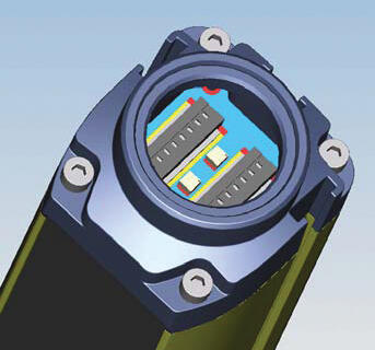 Turvavalopuomi SG, lähikuva