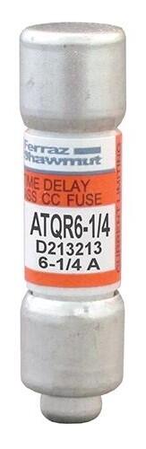 UL/CSA sulake ATQR class CC time-delay 6,25 A