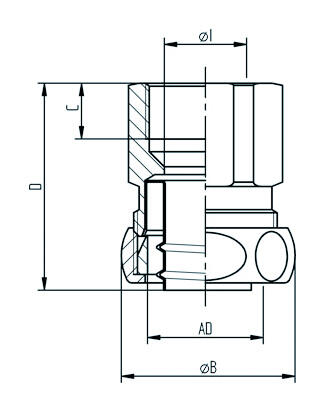 US2-M suora liitin kaavio