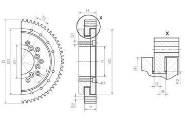 Vaihtokytkin 80 A, 4-nap.