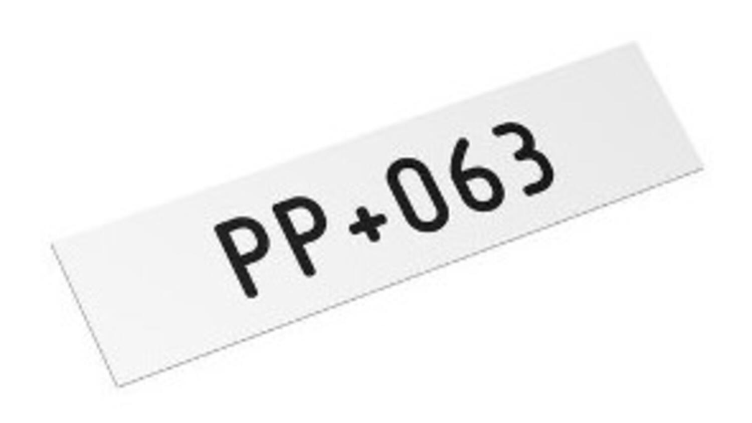 Valkoinen PP-nauhaprofiili PP+063