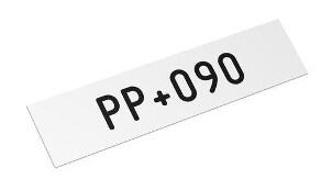 Valkoinen PP-nauhaprofiili PP+090