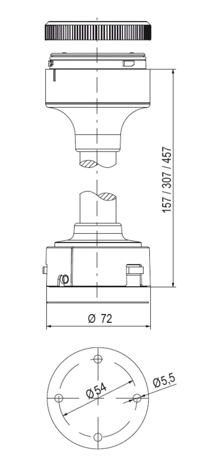 Valomasto Eco-Modul 70 mm mitat