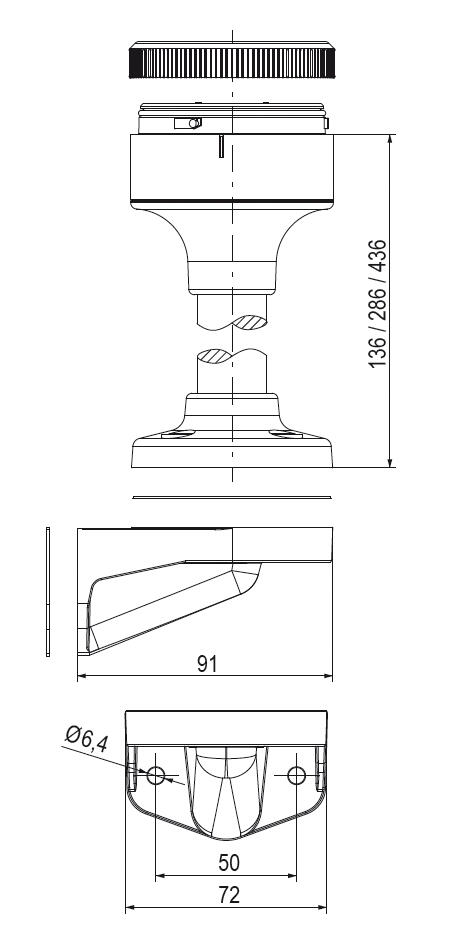 Valomasto Eco-Modul 70 mm mitat