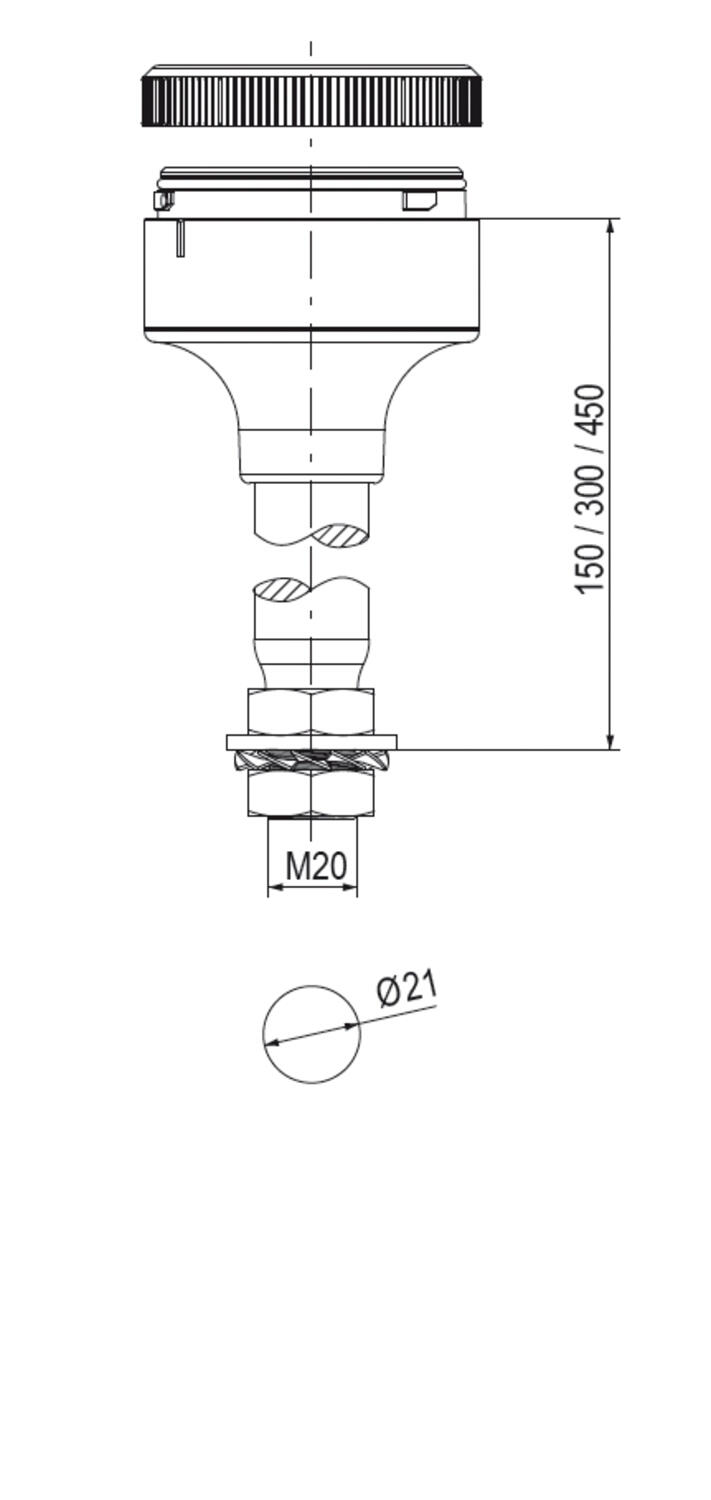 Valomasto Eco-Modul 70 mm mitat