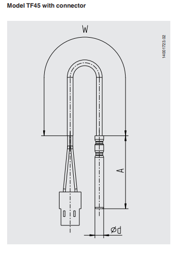 Vastusanturi liitäntäkaapelilla tekninen kuva 3