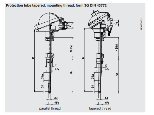Vastuslämpötila-anturi TR10-C kuva 1.3