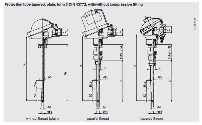 Vastuslämpötila-anturi TR10-C kuva 1.4
