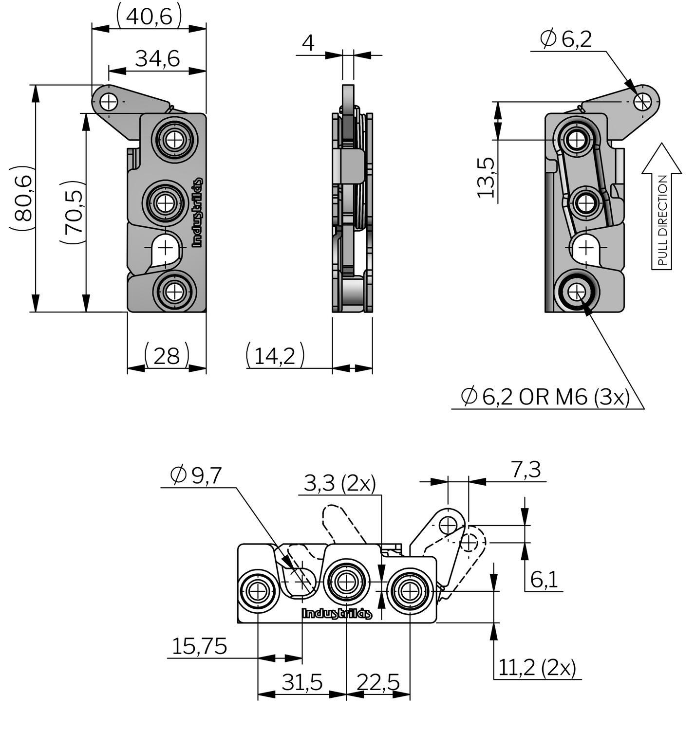 Vector Rotary salpa mitat