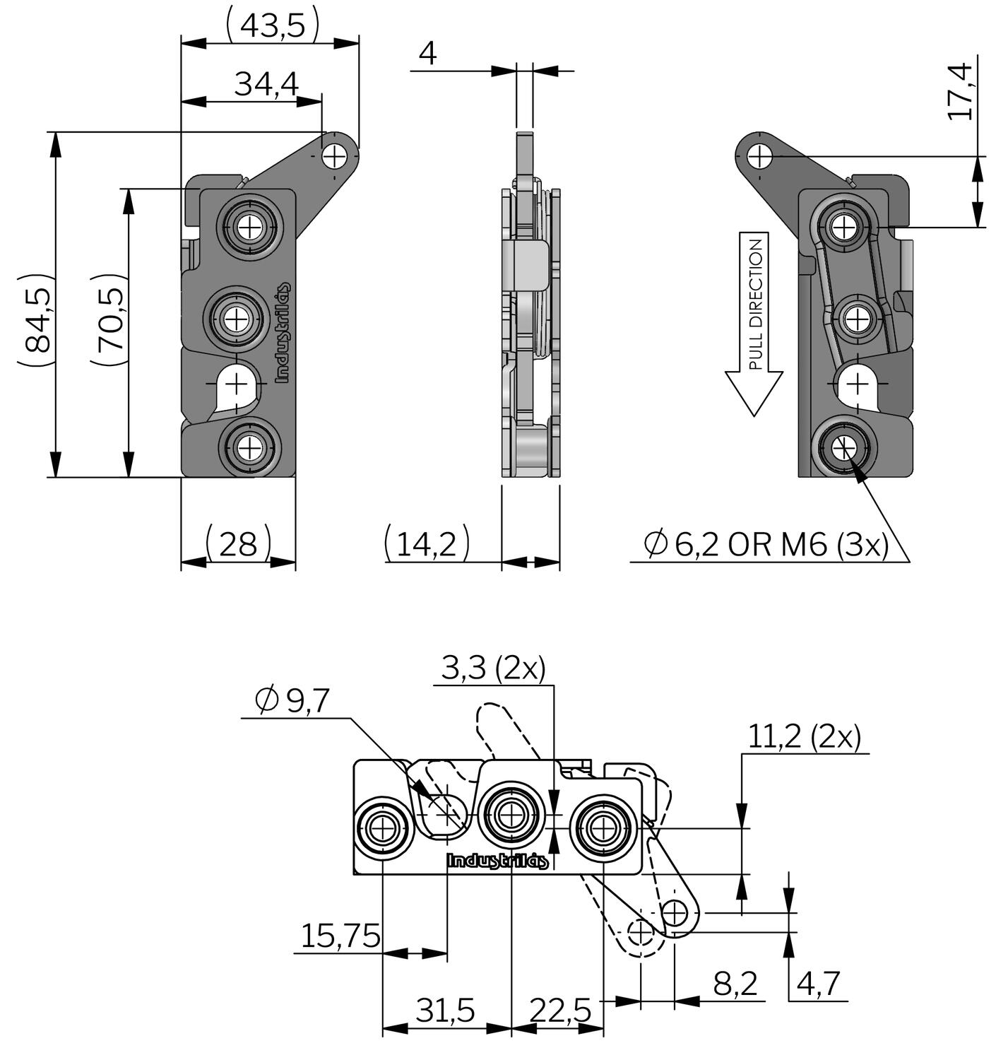 Vector Rotary salpa mitat