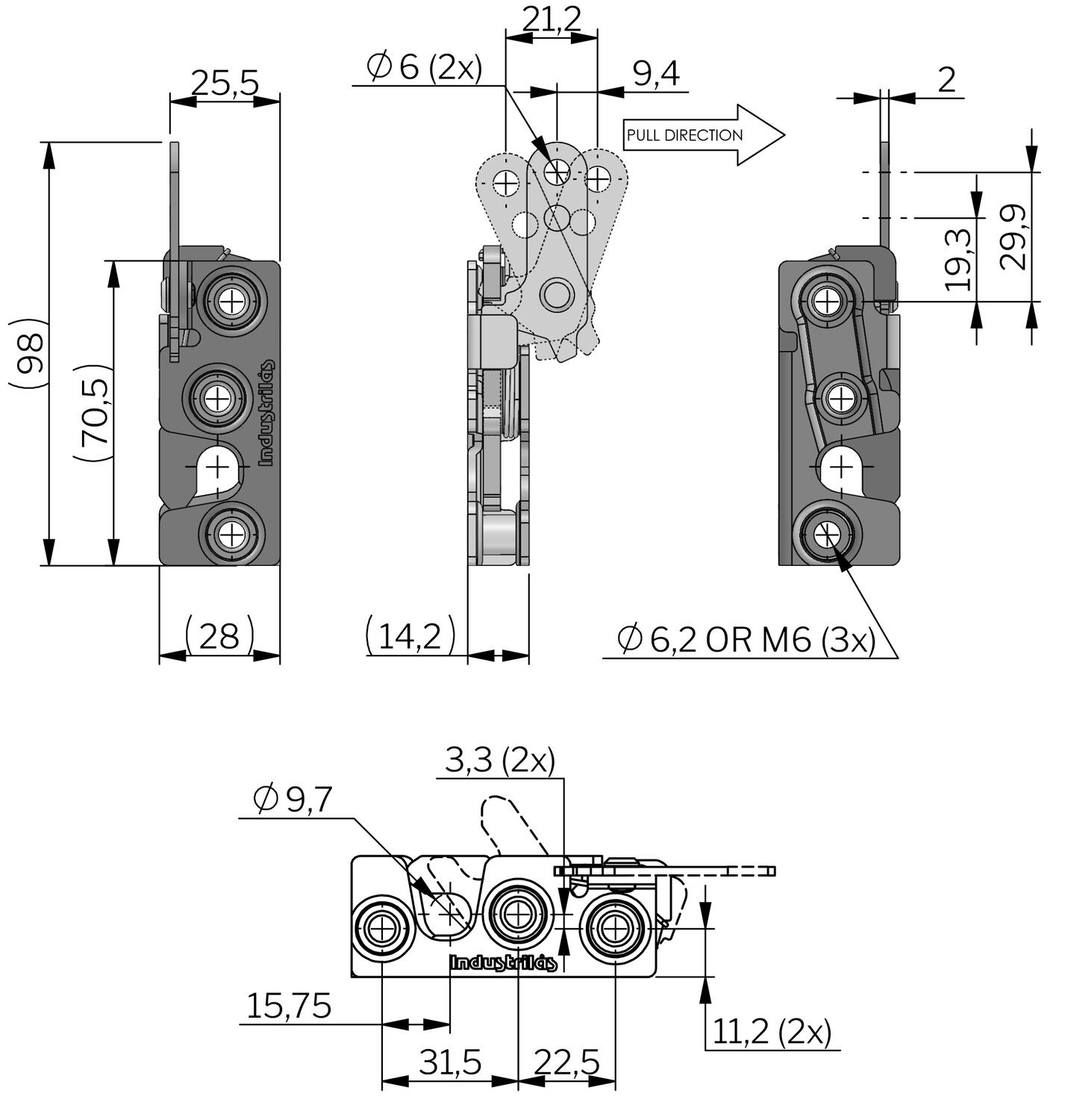 Vector Rotary salpa mitat