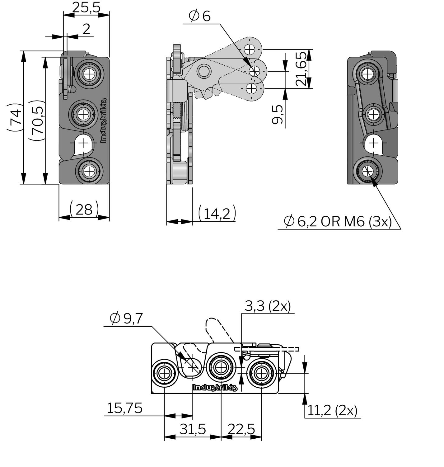 Vector Rotary salpa mitat