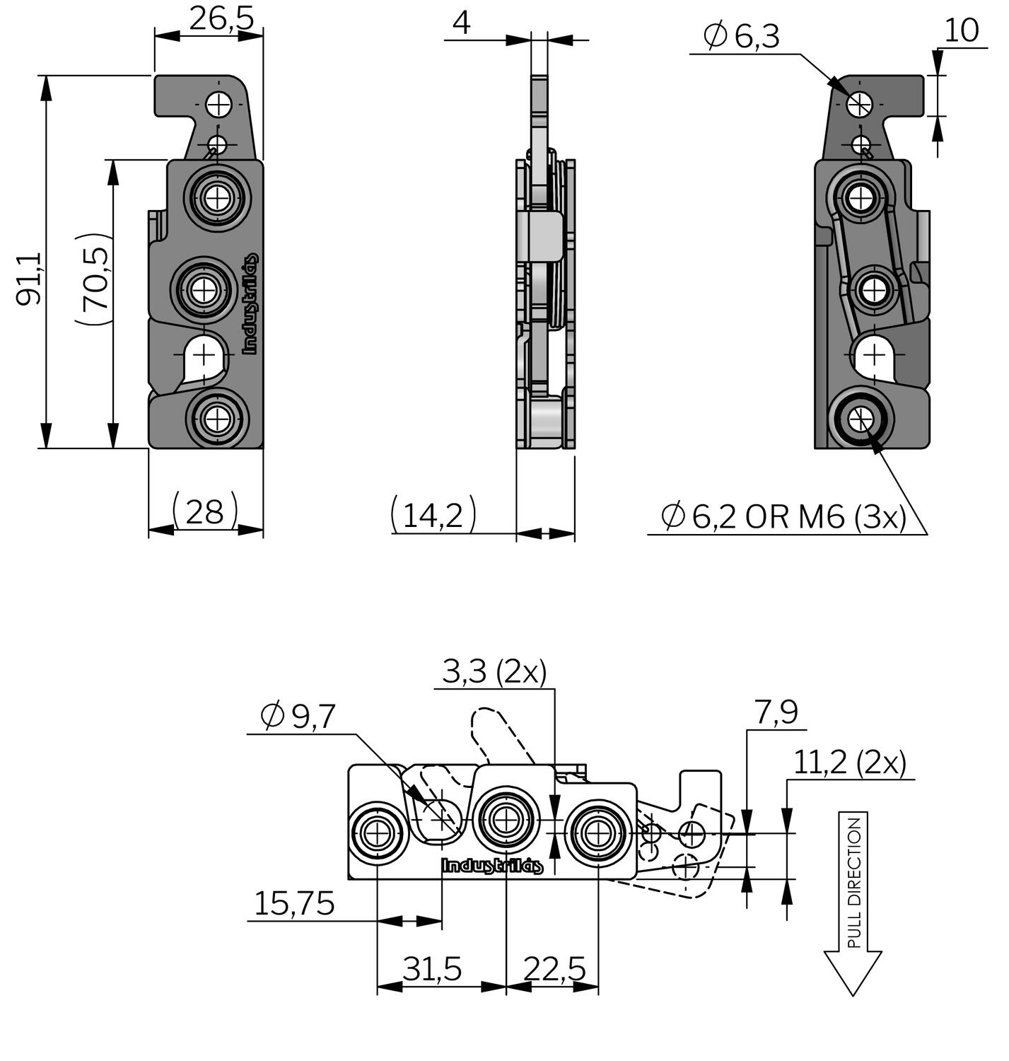 Vector Rotary salpa mitat