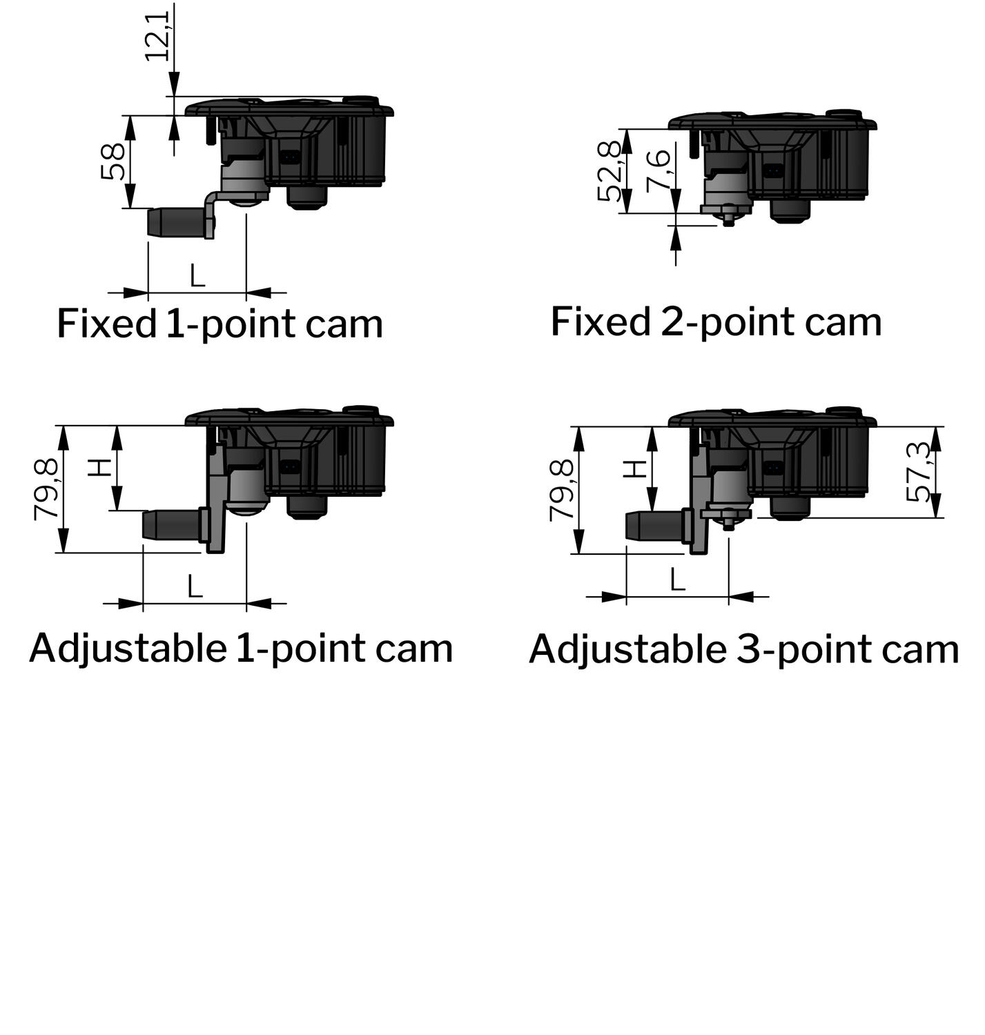 Vector T3-kahva mittakuva