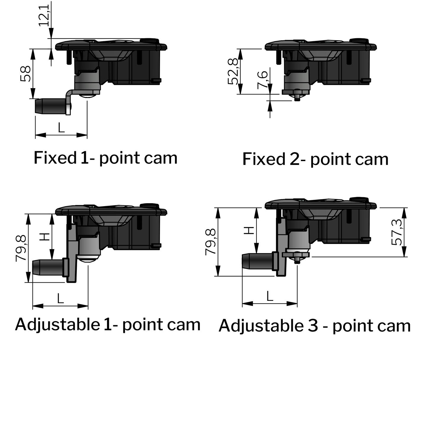 Vector T3-kahva mittakuva