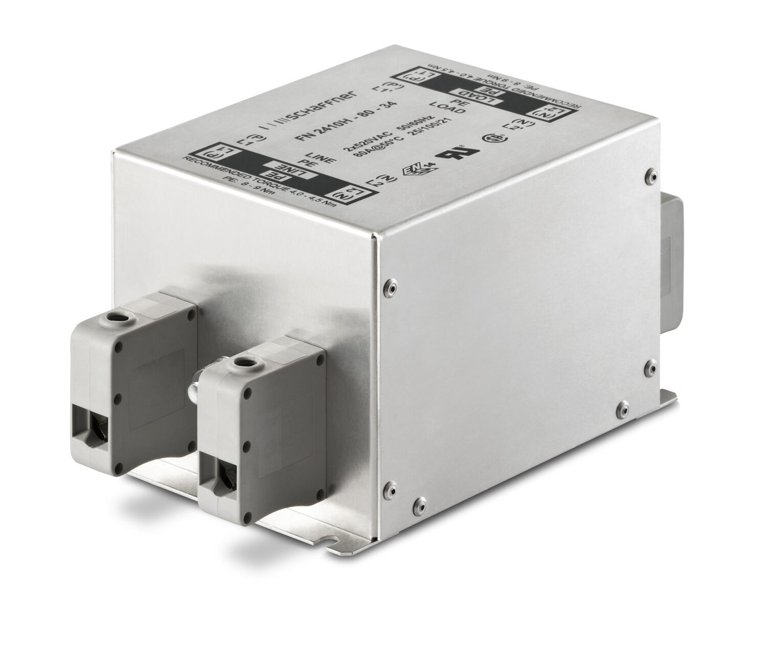 Verkkosuodatin DIN-kiskoon riviliittimillä