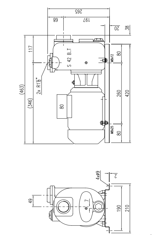 Victor S B-sarjan keskipakopumppu tekninen kuva
