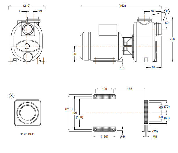 Victor S Q-sarjan keskipakopumppu tekninen kuva