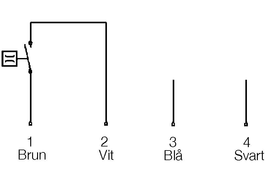 Virtauskytkin M12-liitännällä, connection