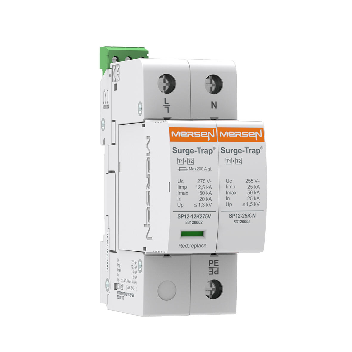 Ylijännitesuoja 2-napainen