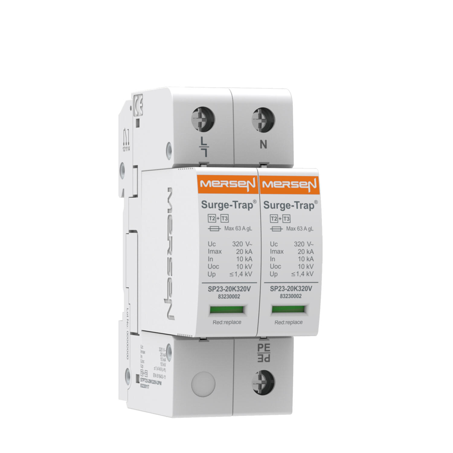 Ylijännitesuoja 2-napainen