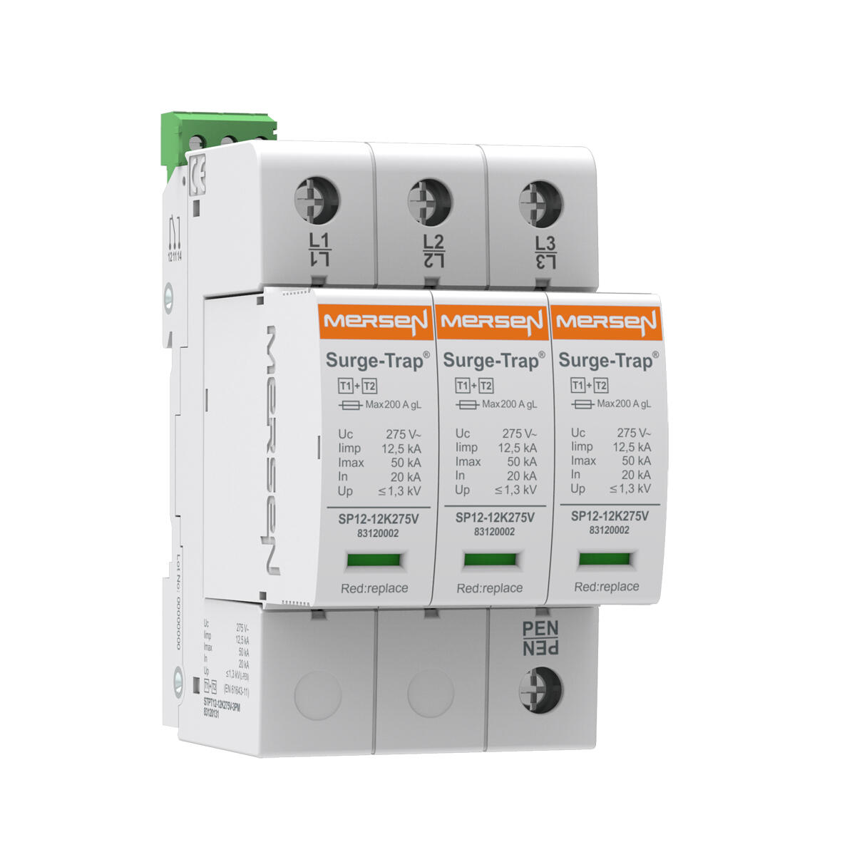 Ylijännitesuoja 3-napainen