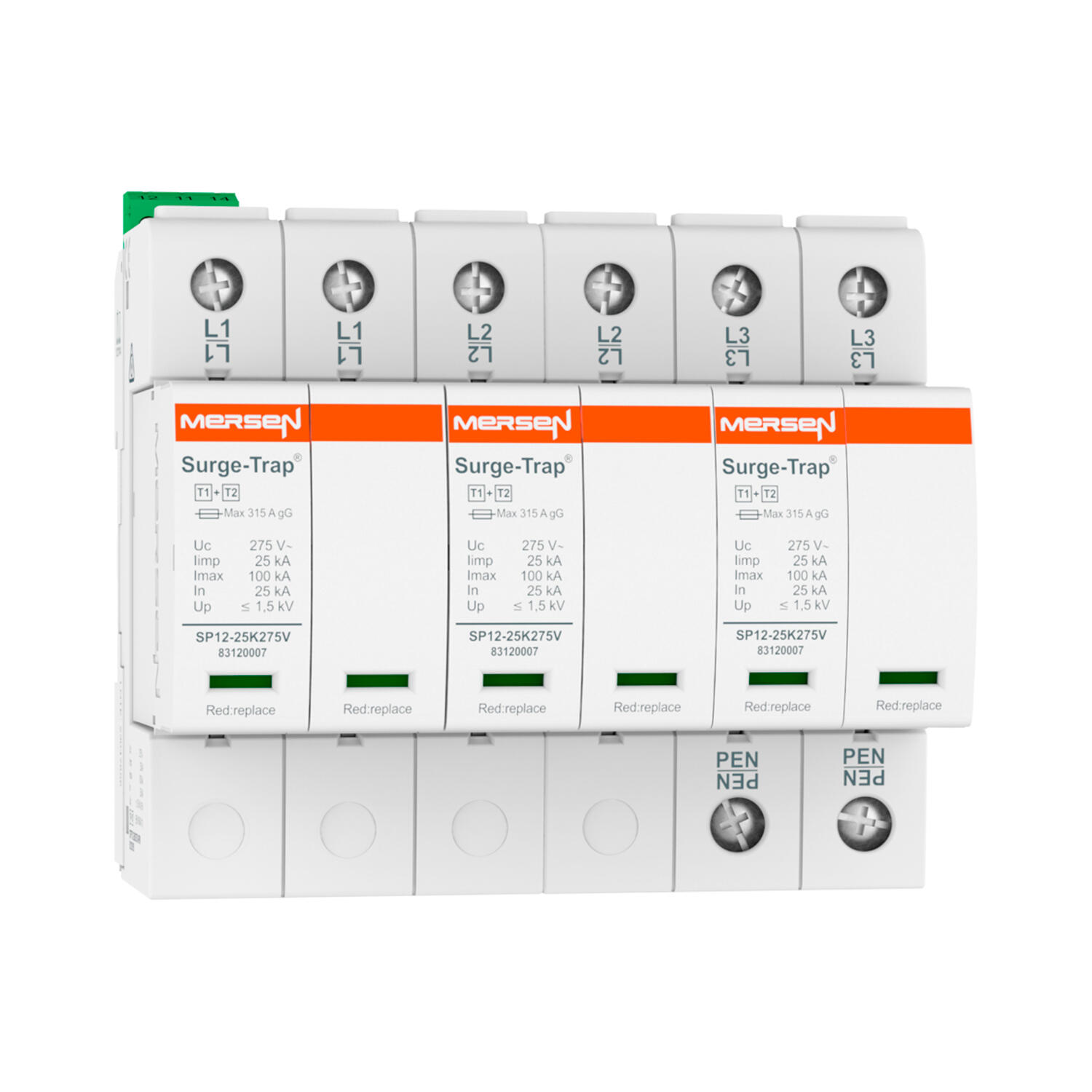 Ylijännitesuoja 3-napainen