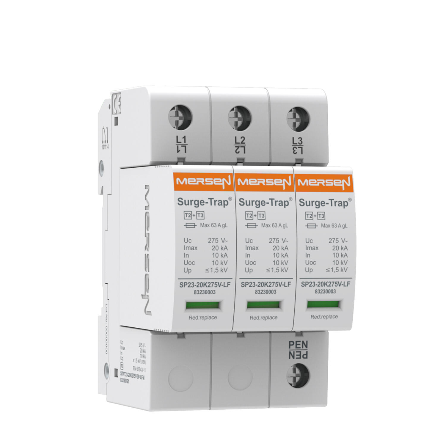 Ylijännitesuoja 3-napainen